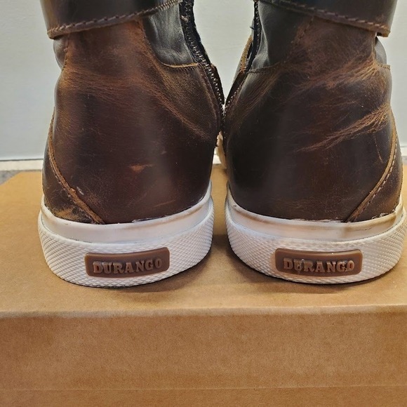 Durango Women's Lifestyle Dark Brown Leather Zip Up Athletic Style Boots Size 9M - Picture 7 of 13